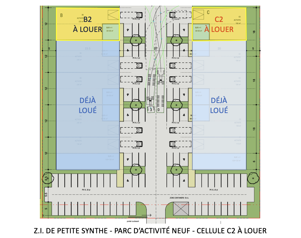 Plan masse C2 à louer
